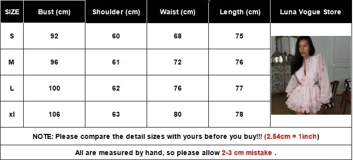 Pink Floral Printed Backless Mini Dress Women Elegant O Neck Long Sleeved Ruffles A-line Dresses Summer Chic Female Vestidos