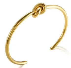Simple Steel 3 Crystal Bracelet Bangle