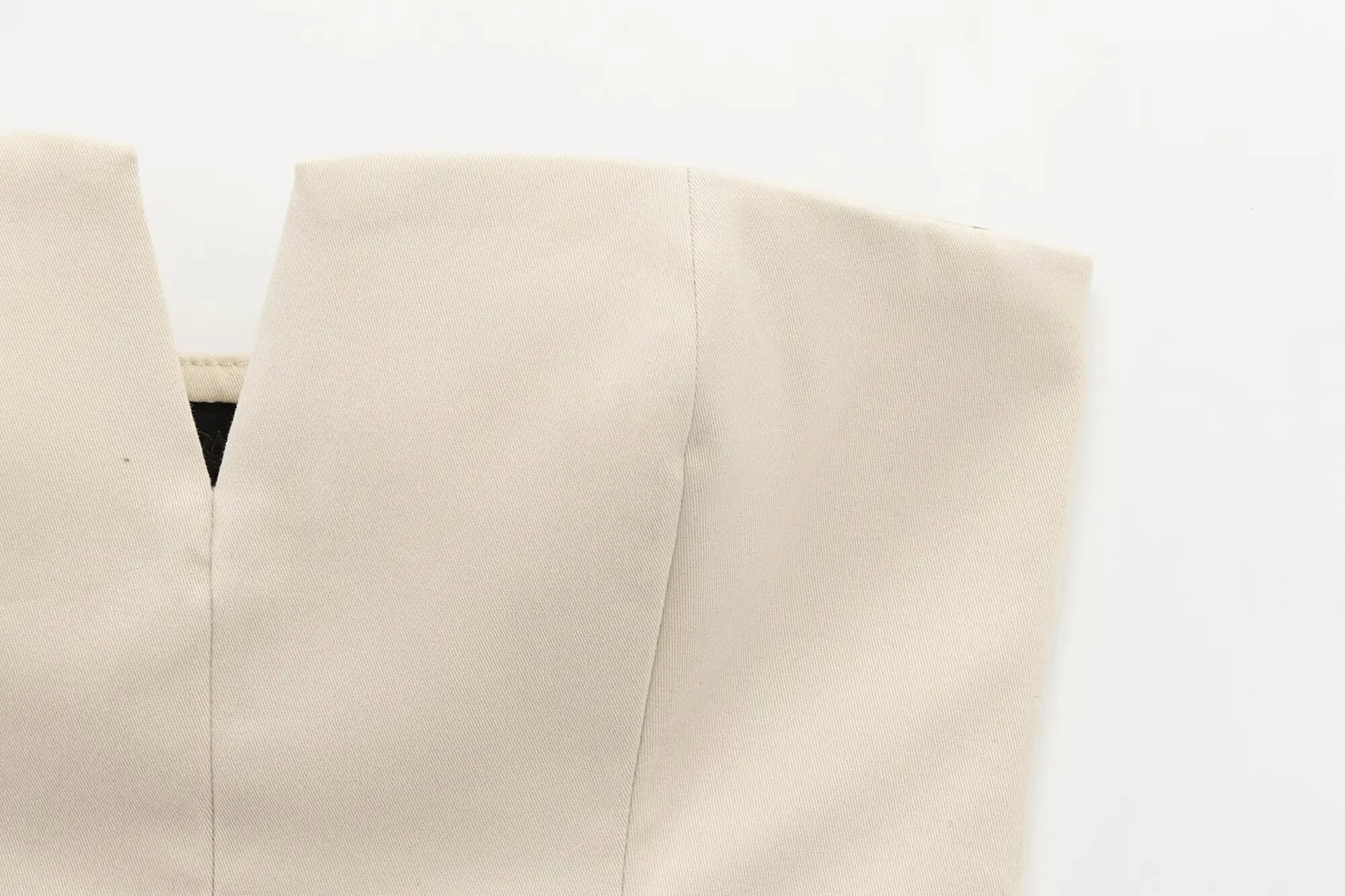 Spring Summer New Women's Sexy Strapless Tube Top ZR Style Commute Zipper Slim Fit Polyester Fiber Single Piece Regular Length