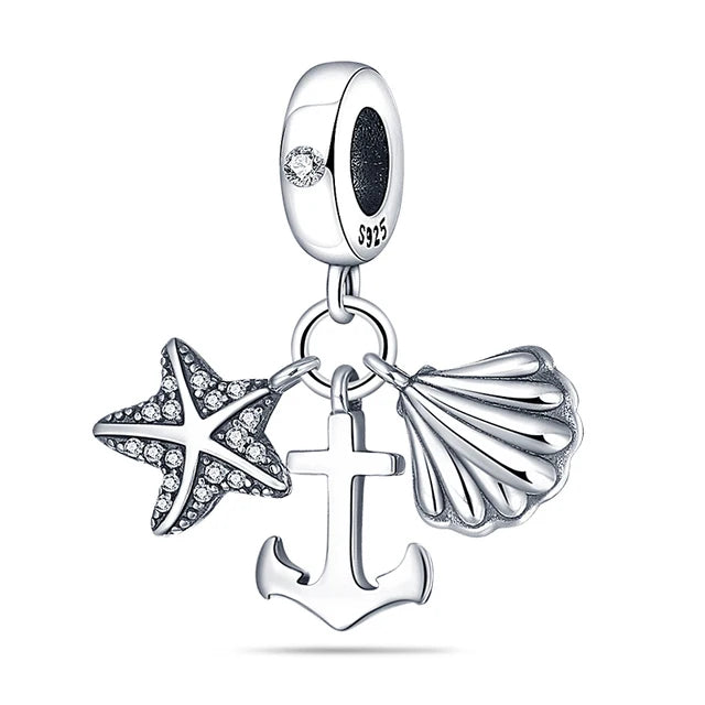 2025 Hot Sale Pink zircon aircraft passport cross Charm Beads Fit 925 Sterling Silver Original women Bracelet DIY Jewelry Gift